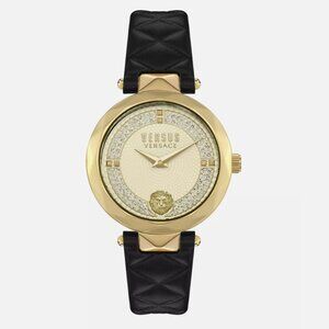 NEW Versace Ladies 36mm Black Bracelet Watch